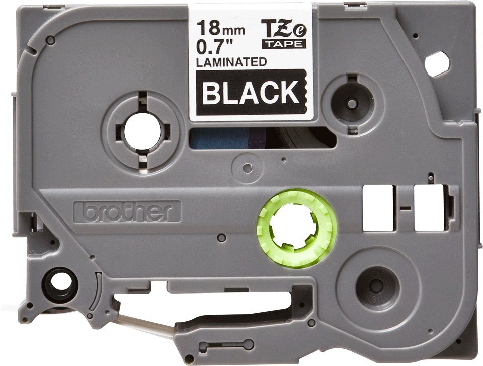 Brother Cinta Laminada Negro/Blanco 18mm
