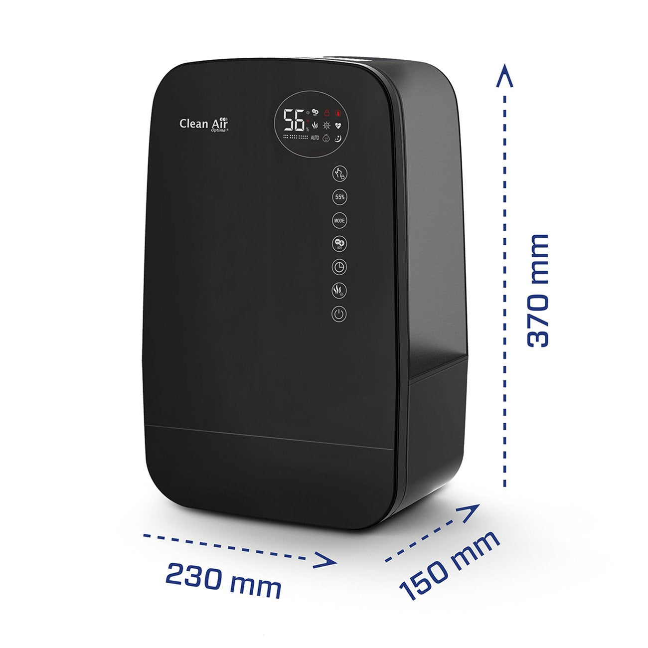 EAN 8718546312168 - Clean Air Optima CA-607B humidificador Ultrasónica 5,5 L Negro 25 W imagen 5