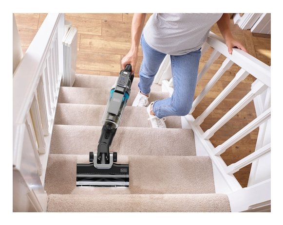 Aspiradora  Black & Decker Bsv520brb-Qw  De Pie Y Escoba Eléctrica Aspiradora Escoba Batería Secar Sin Bolsa 0,65 L Azul 2 Ah