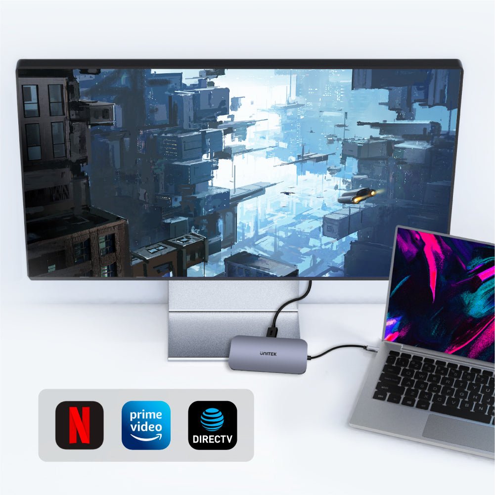 EAN 4894160047083 - UNITEK uHUB N9+ Alámbrico USB 3.2 Gen 1 (3.1 Gen 1) Type-C Gris imagen 5