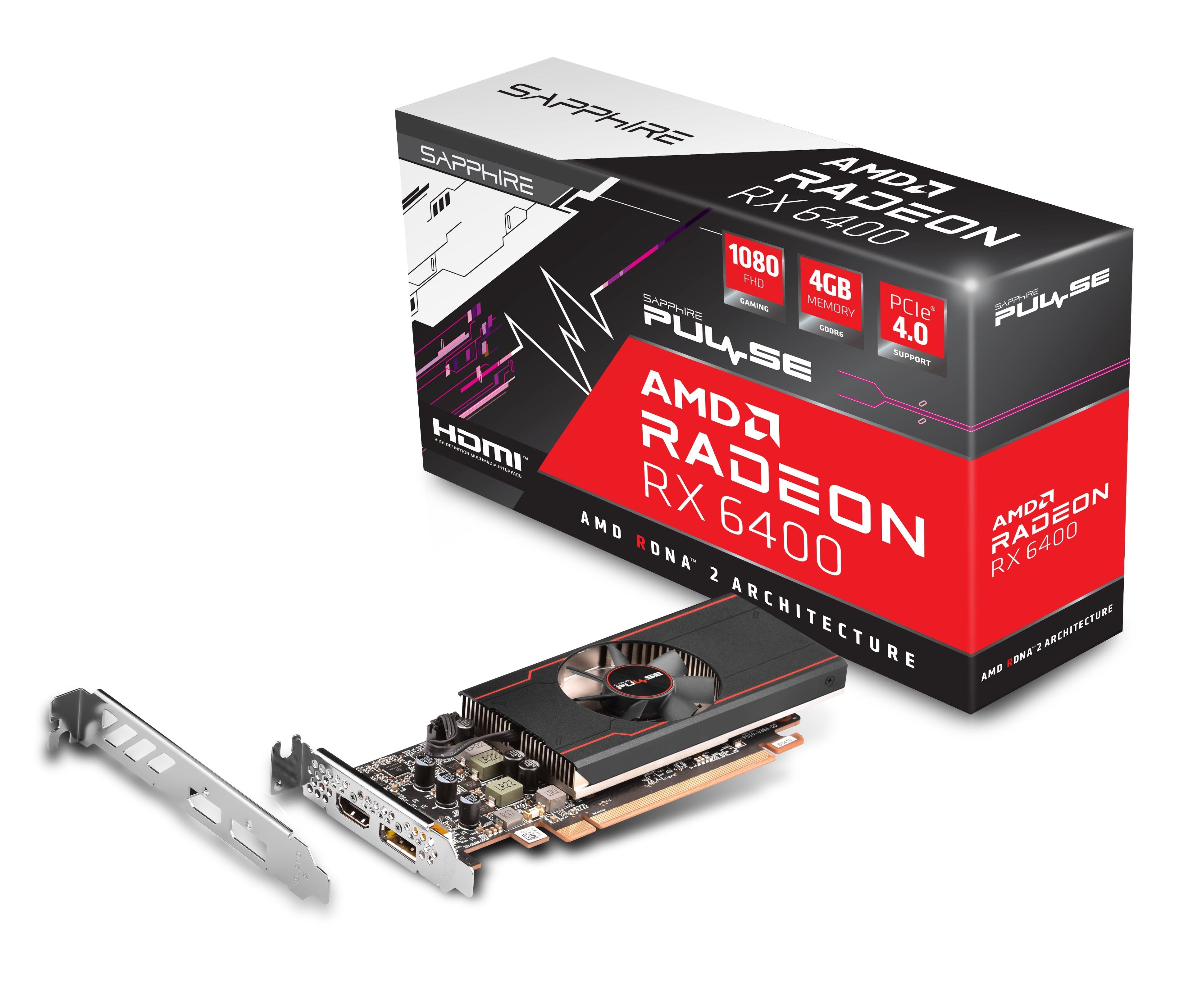Tarjeta Gráfica Sapphire Pulse Rx 6400 Gaming 4gb Gddr6