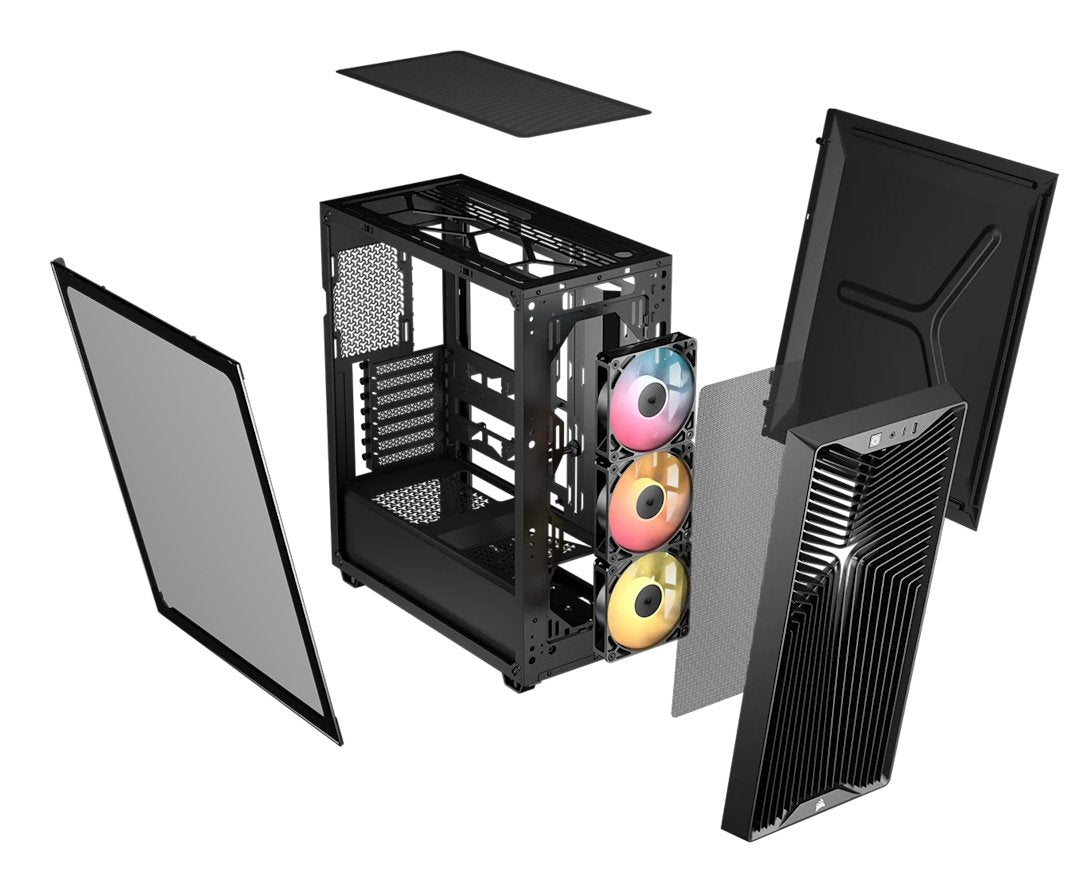 Corsair 3200d Rs Argb Negro (Negro, Tempered Glass) Cc-9011344-Ww