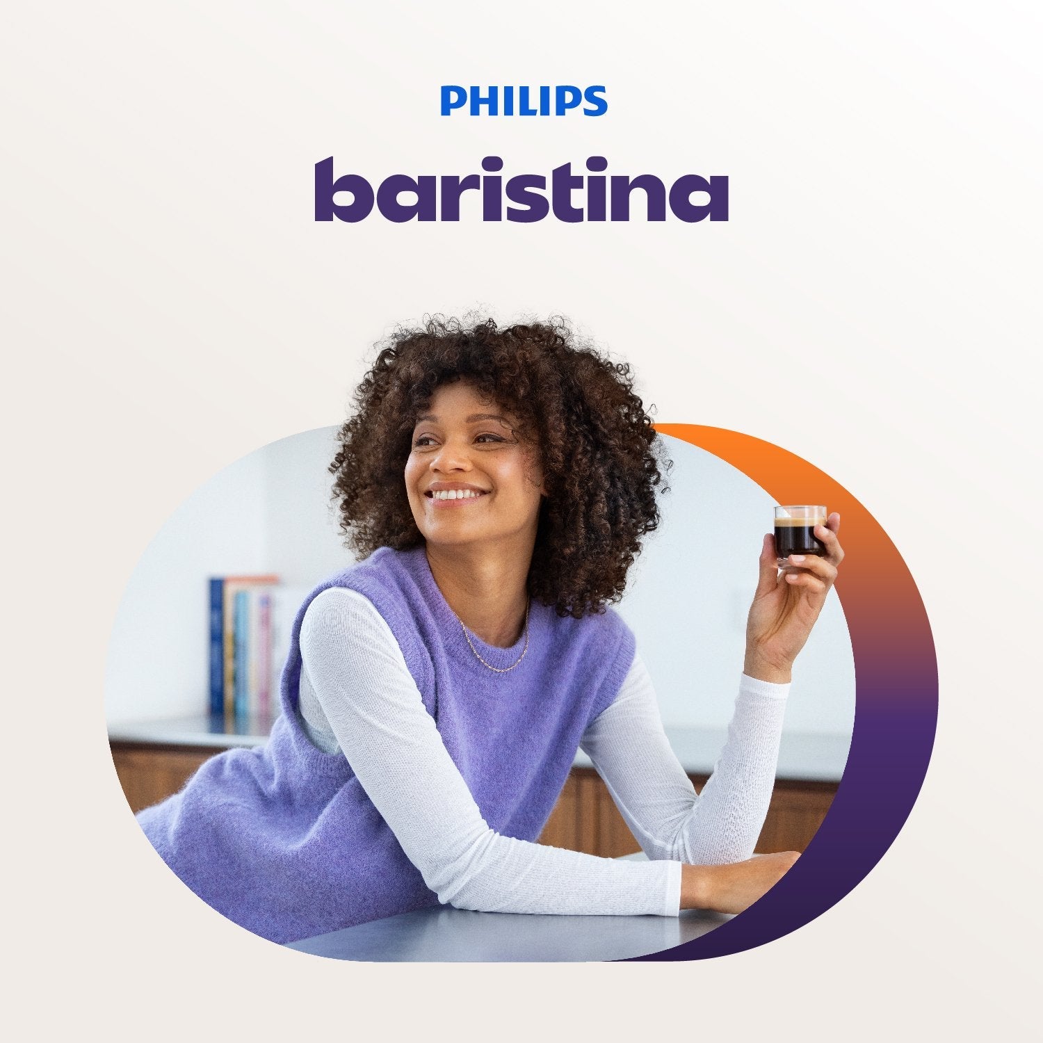 Philips Bar300 03 Baristina Coffee Maker, White