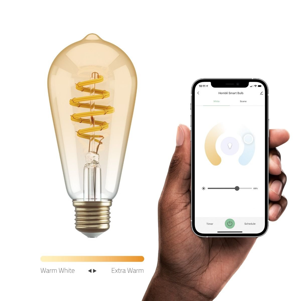 Bombilla Inteligente Hombli Hbeb-0212   Wi-Fi 5,5 W