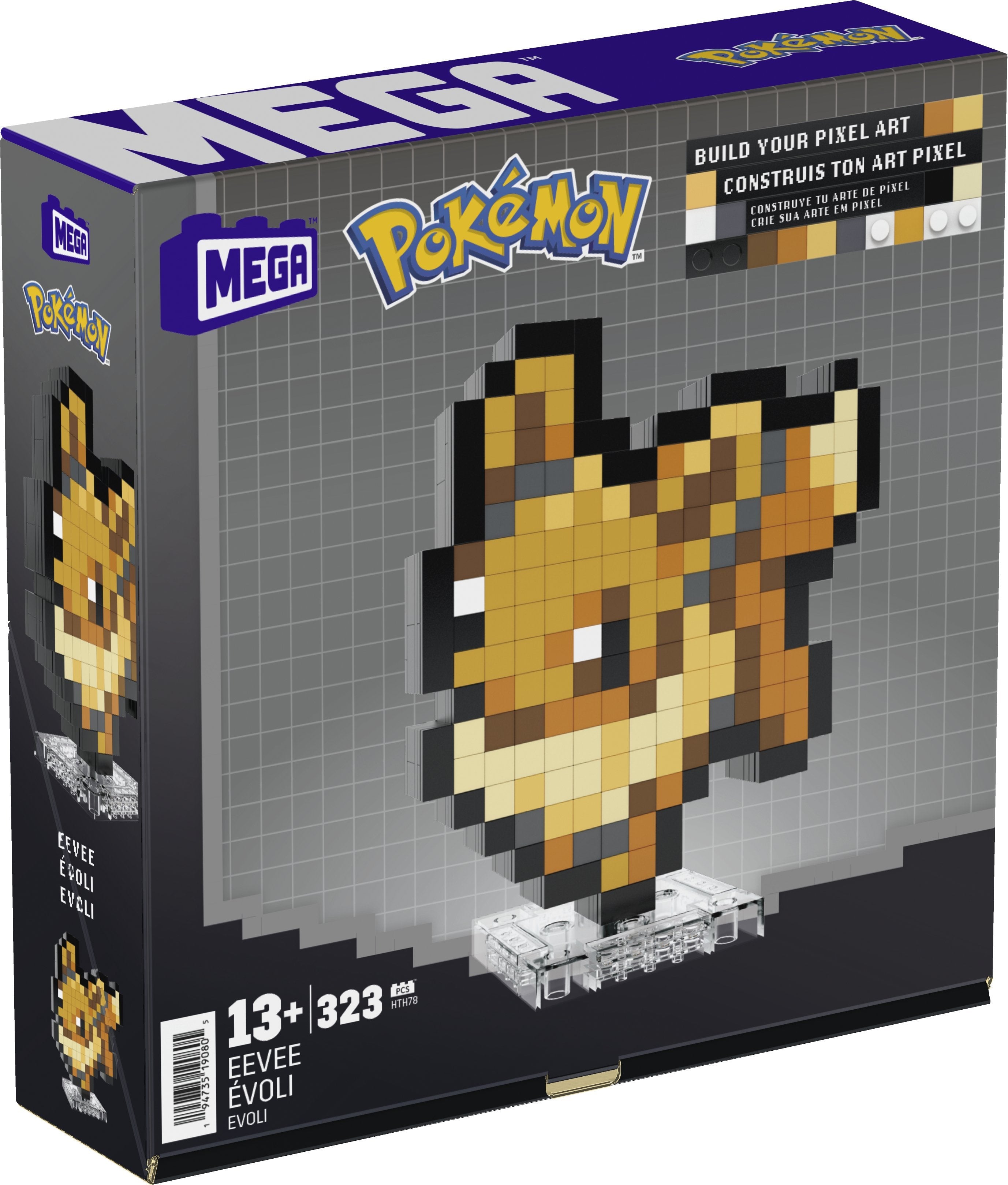 Mattel Mega Pokémon Eevee Pixel Art  Hth78