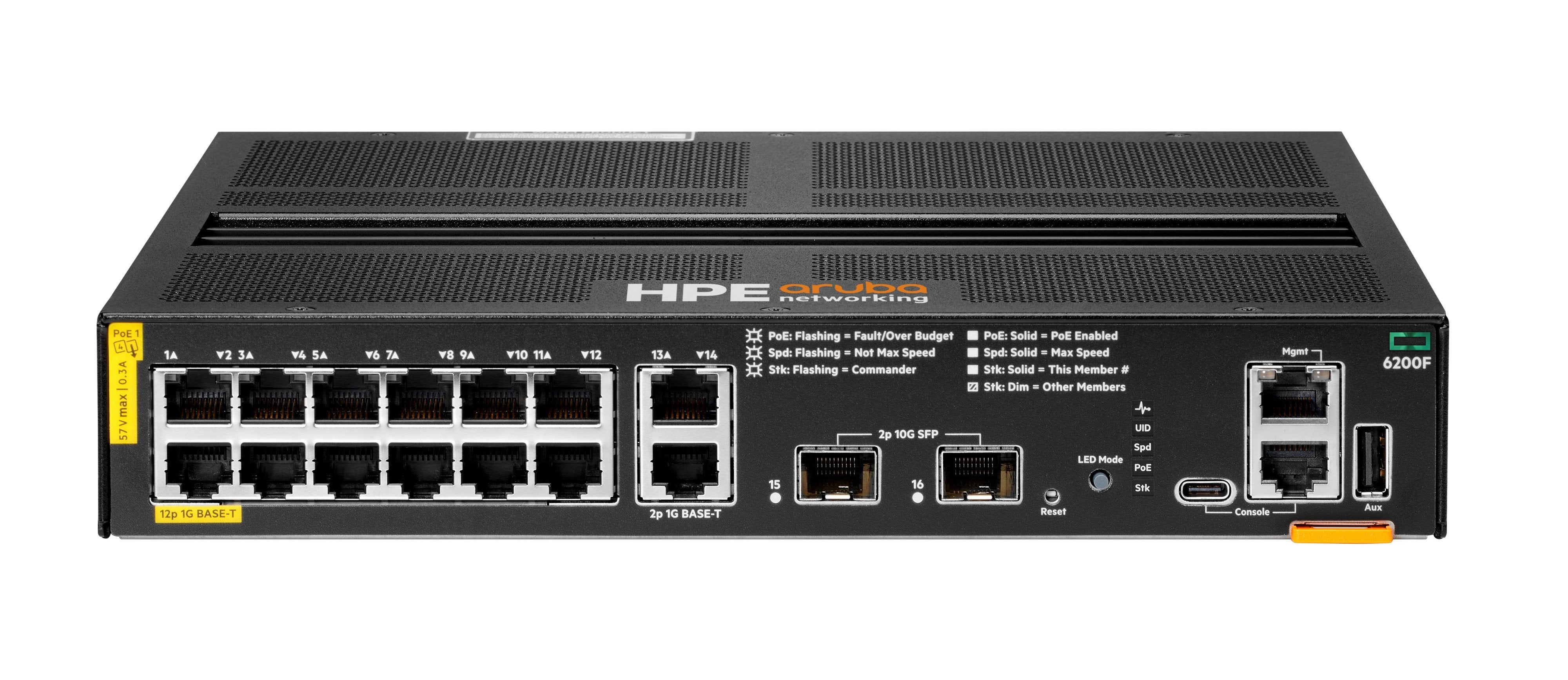 Aruba 6200f 12g Class4 Poe 2g/2sfp+ 139w Switch