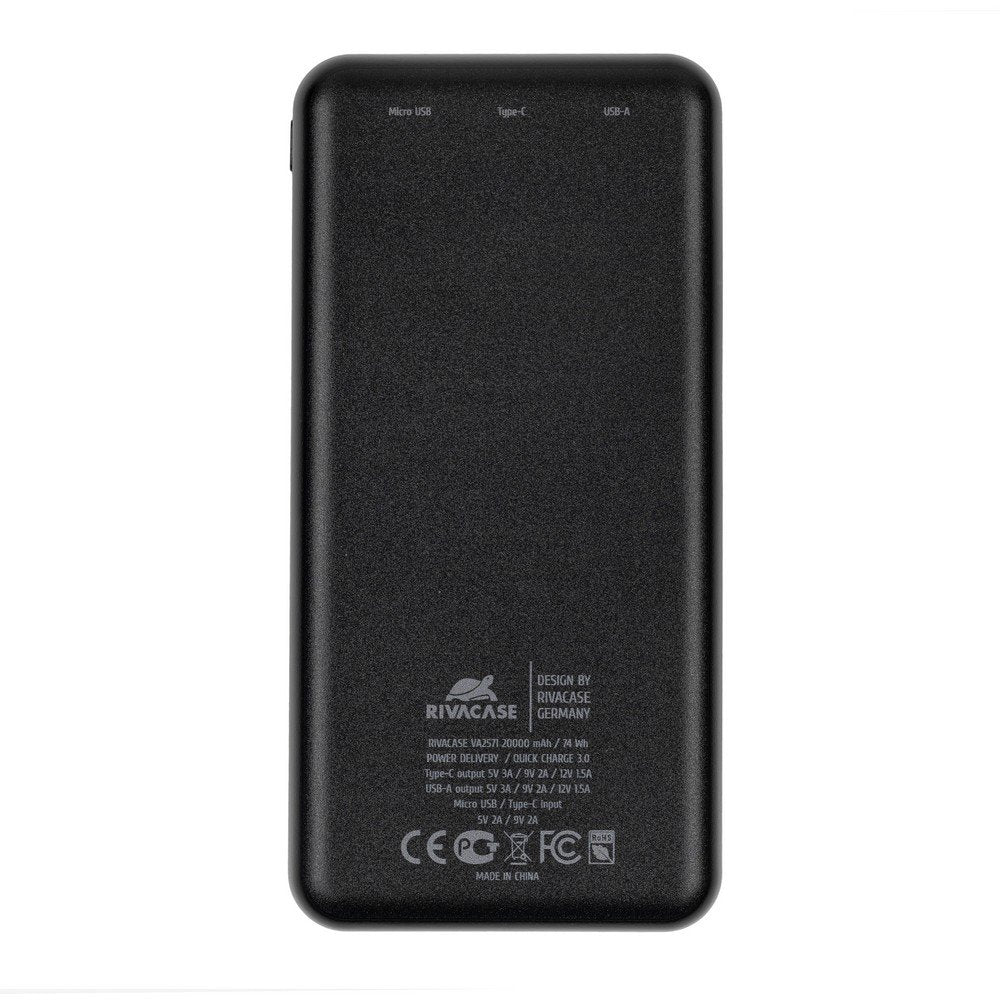 EAN 4260709010809 - Rivacase VA2571 batería externa Polímero de litio 20000 mAh Negro imagen 3