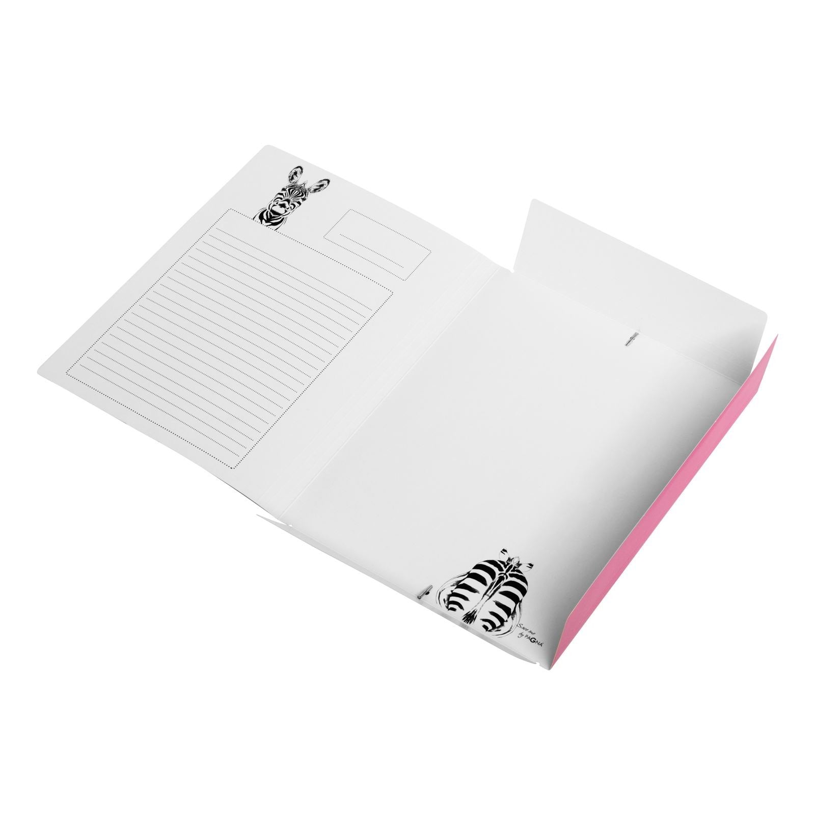 Carpeta Elástica Pagna A4 Pp, Cartón, 3 Solapas, Cebra
