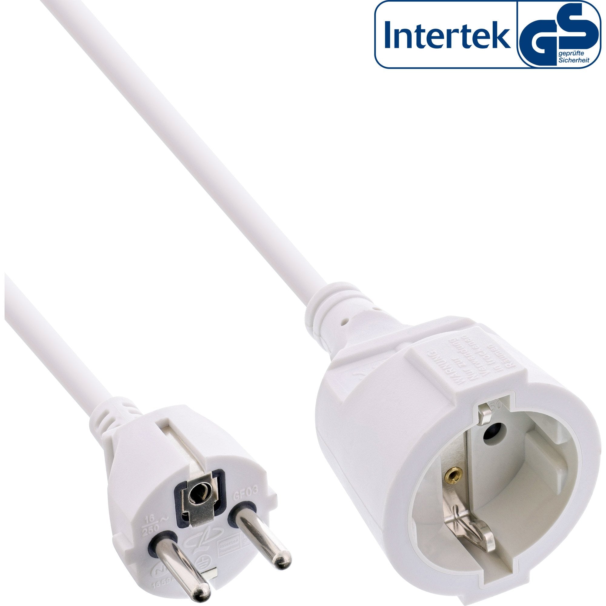 Cable De Extensión De Alimentación Inline Tipo F Blanco 10m