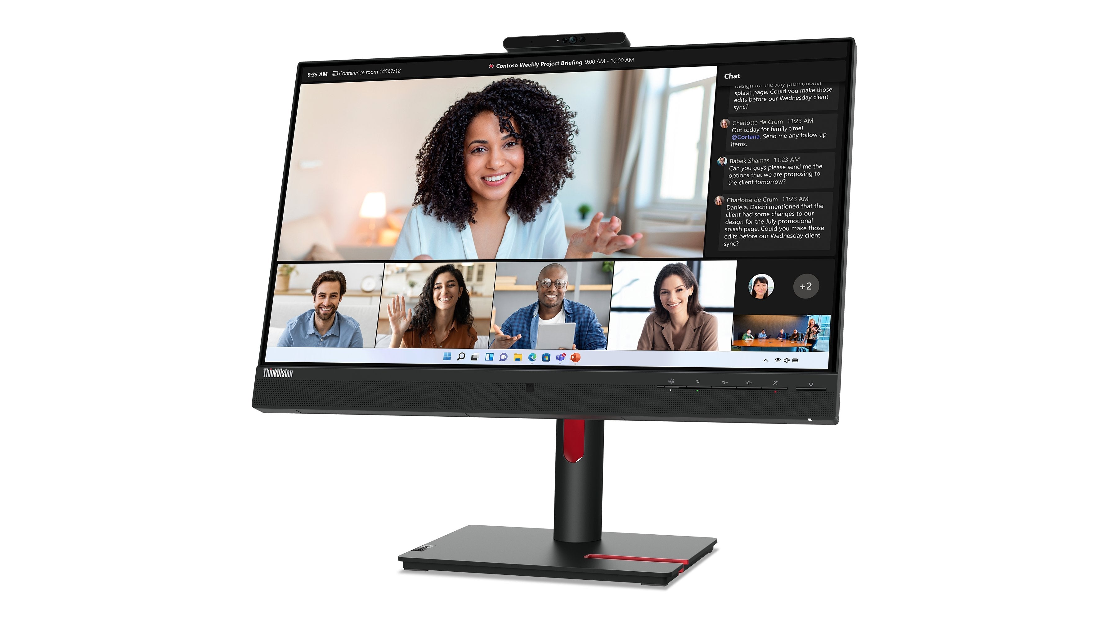 EAN 0196801934177 - Lenovo ThinkVision T24mv-30 LED display 60,5 cm (23.8") 1920 x 1080 Pixeles Full HD Negro imagen 3