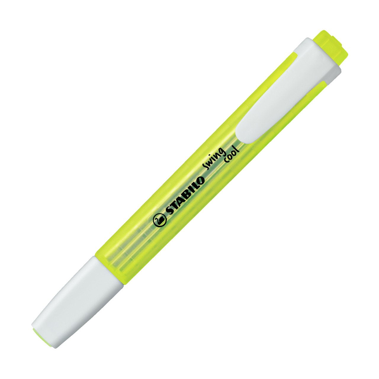 Estuche 4 Rotuladores Stabilo Swing Cool Amarillo / Azul / Verde / Rosa Colores Fluorescentes Tecnología Anti-Secado 2 Anchos De Trazo (1+4mm)