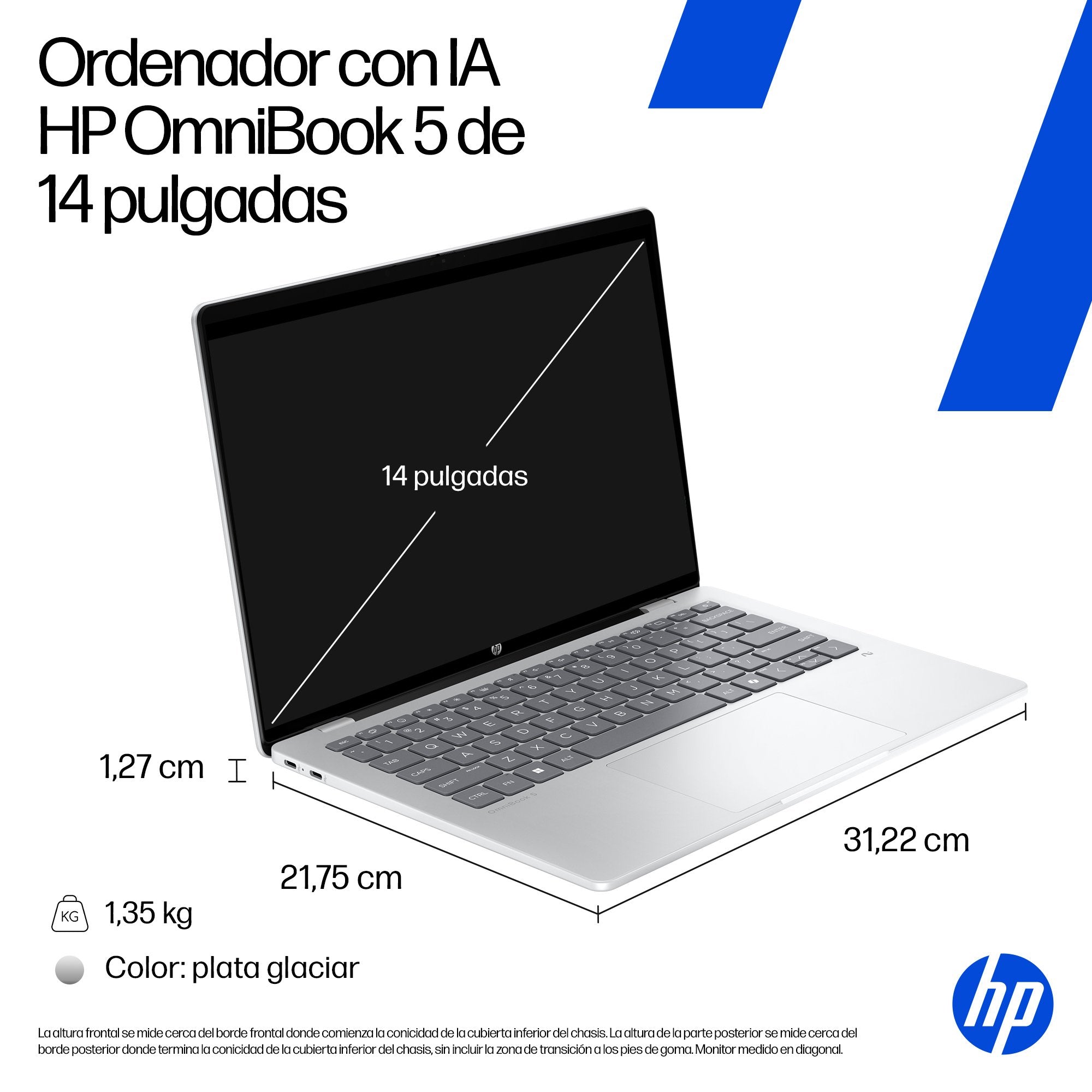 Portátil Hp Omnibook 5 Ia 14 He0001nsx X1 26 100 16gb Ssd 512gb 14 " W11h