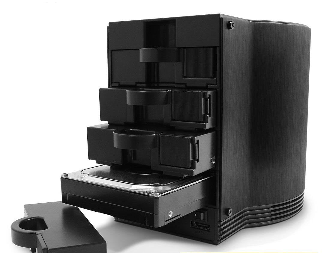 Fantec Sq-35ru3e Schwarz 4x3,5  Sata Raid Hdd