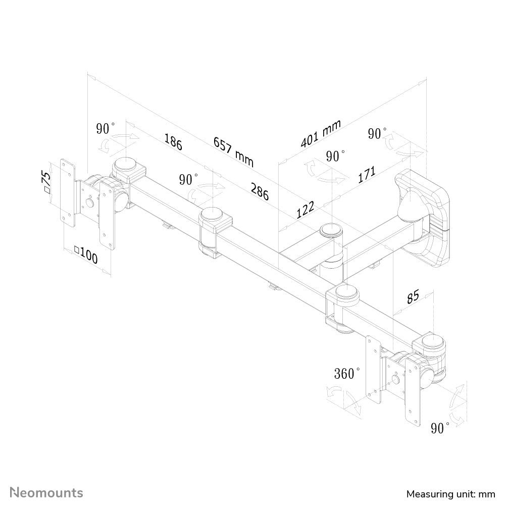 Newstar Soporte De Pared Para Monitor/Tv