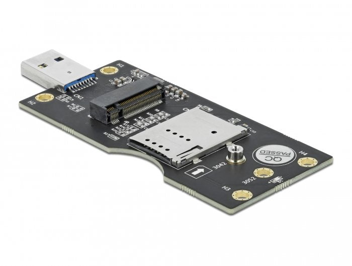 Delock Usb 3.2 Gen 1 Convertidor Tipo A Enchufe A M.2 Clave B Con Ranura Sim 63166