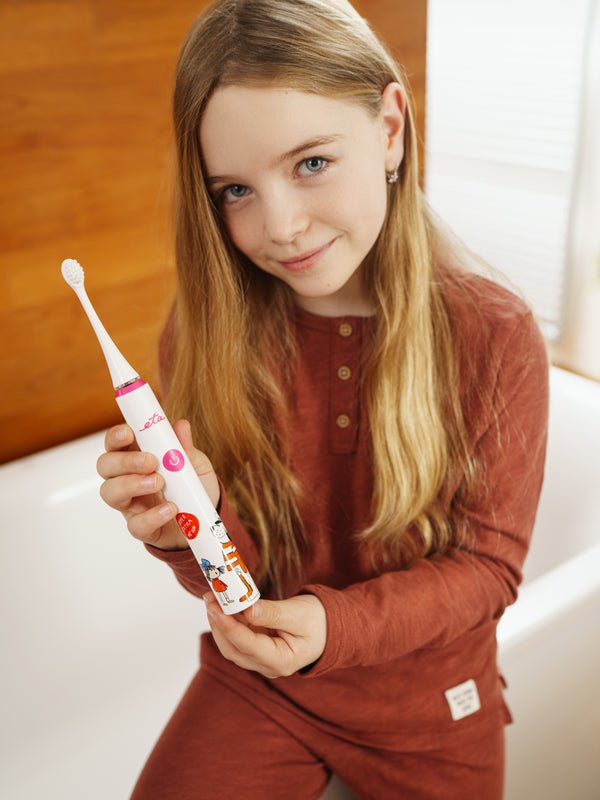 Eta Eta070690010 Cepillo Dental Sonetic Kids 4 Modos 2 Cabezales Incluidos Rosa Blanco