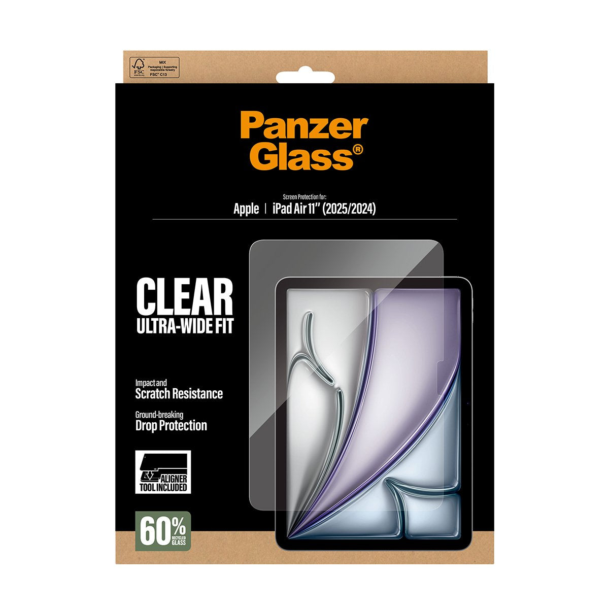 Panzerglass Screen Protector Ipad Air 11" (2024-2025) Ultra-Wide Fit