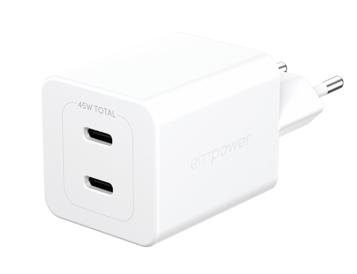 EAN 5715685027574 - PanzerGlass empower™ by ® Turbo 45W Charger incl. 2 x USB-C | EU Plug | Silver White Smartphone Blanco Co imagen 1