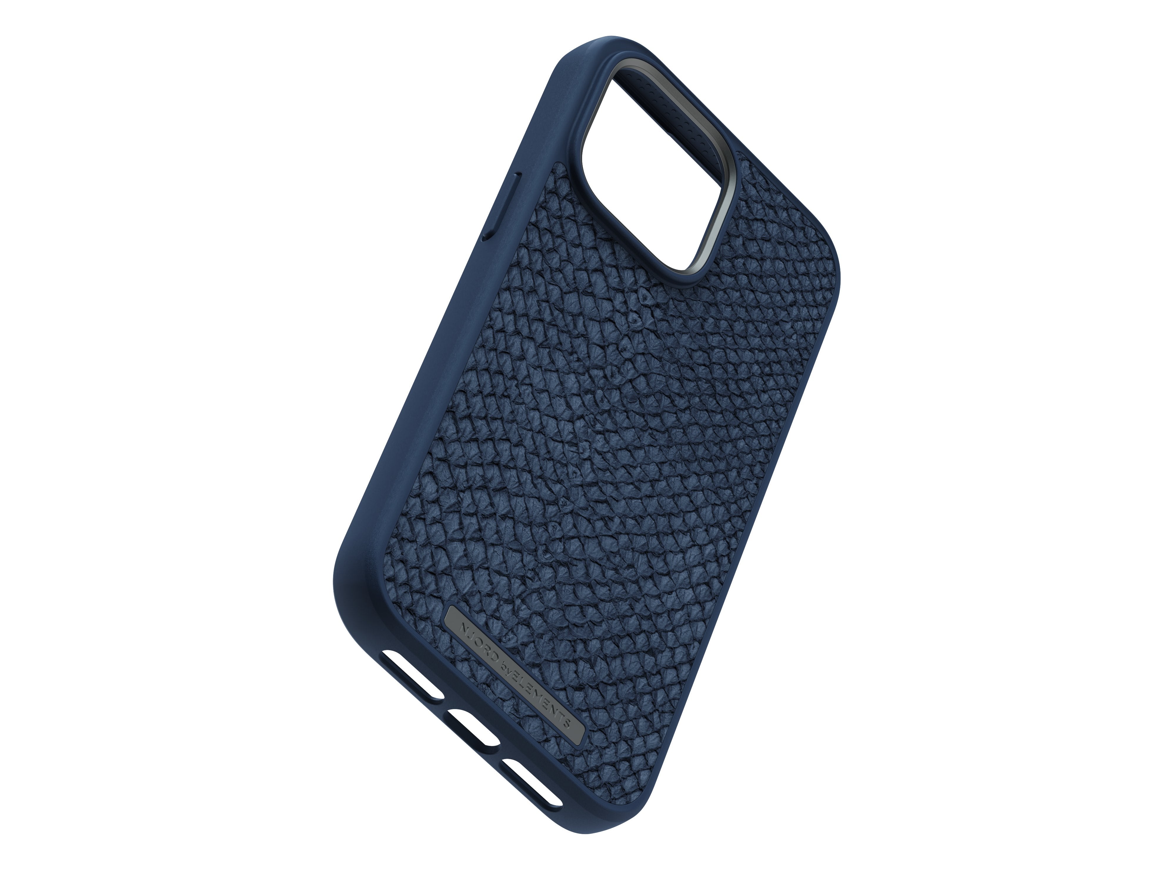 Njord Byelements Salmon Leather Magsafe Case - Iphone 14 Pro Max - Blue