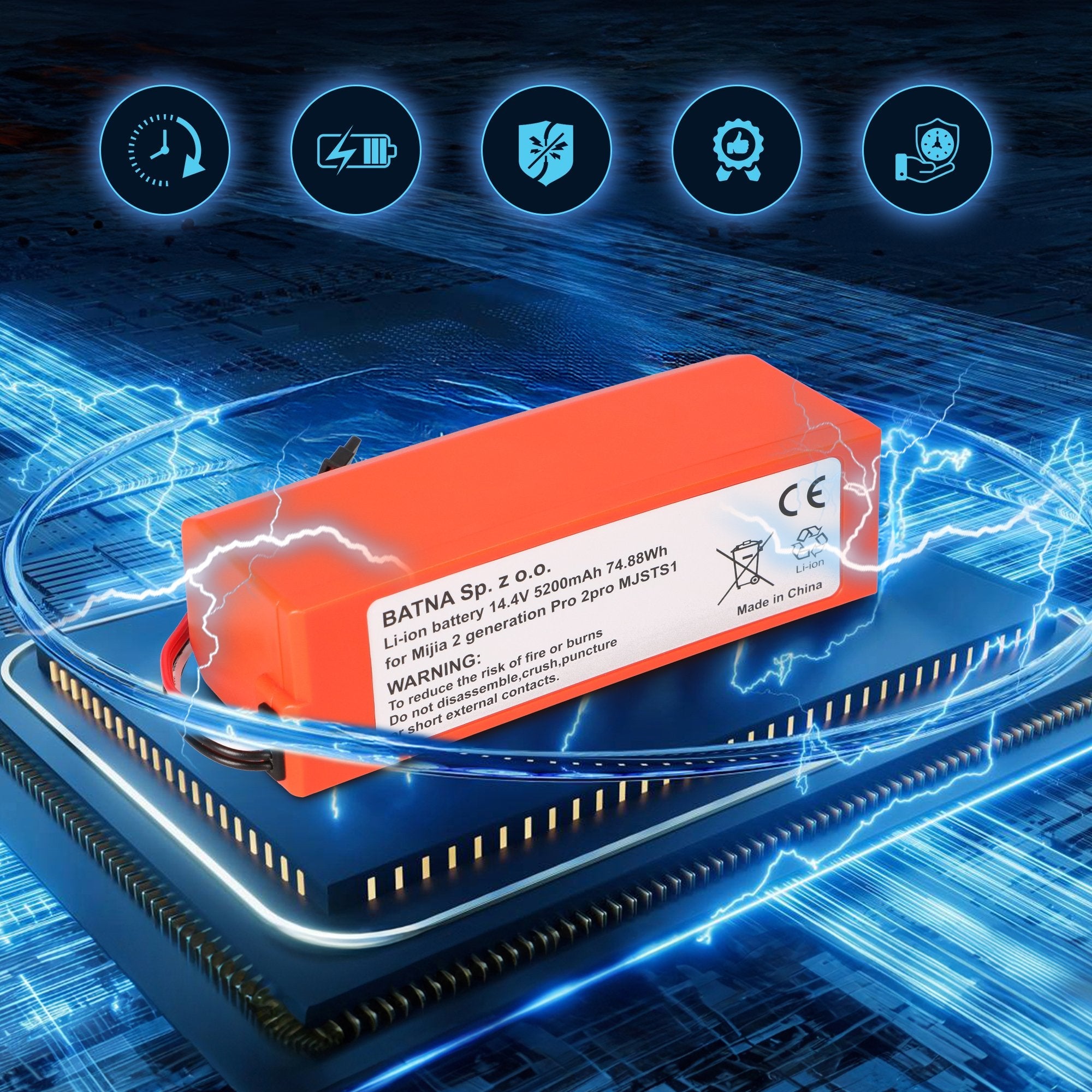 Xiaomi Mop P Mop Pro2 Pro 2pro Mjsts1 14.4v 2600mah