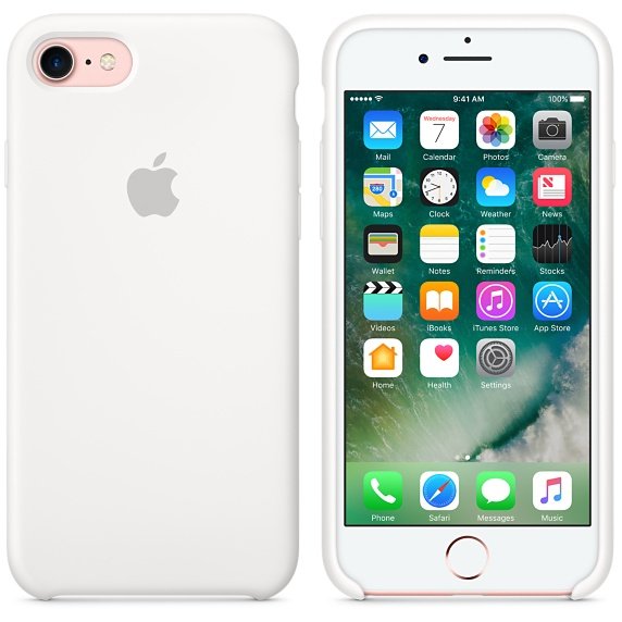 Funda Iphone 7 Apple Silicone Case White