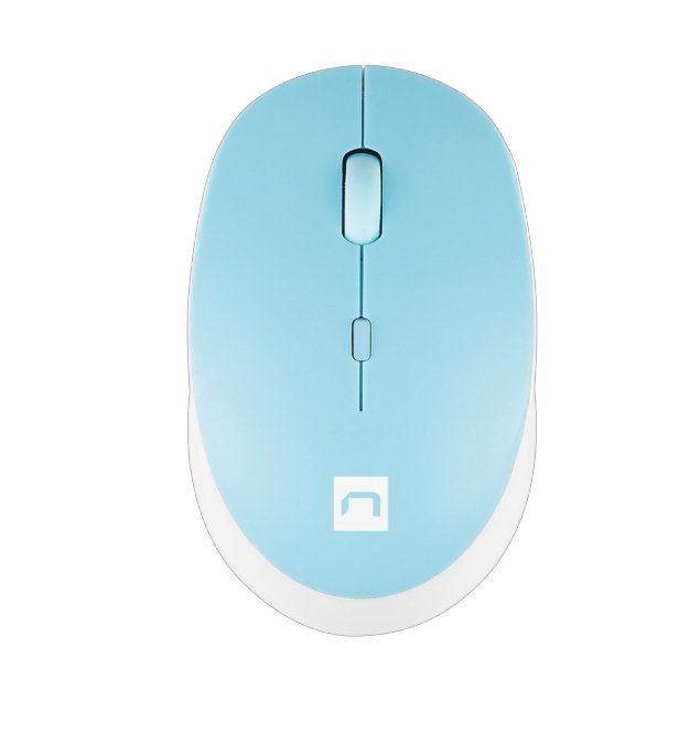 Raton Natec Harrier 2 Optico Inalambrico 1600dpi Bluetooth 5.1 Azul/Blanco