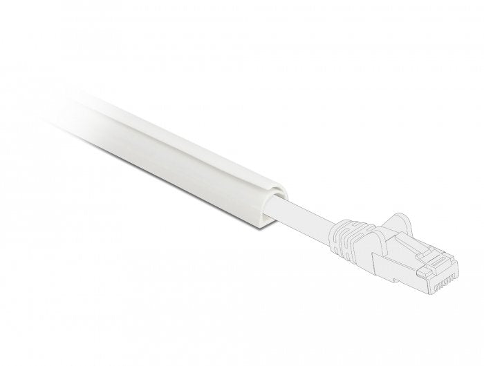 Delock Cablekanal Mini Selbstschliessend Selbstklebend 12 X 12 Mm - Länge 1 M Weiss
