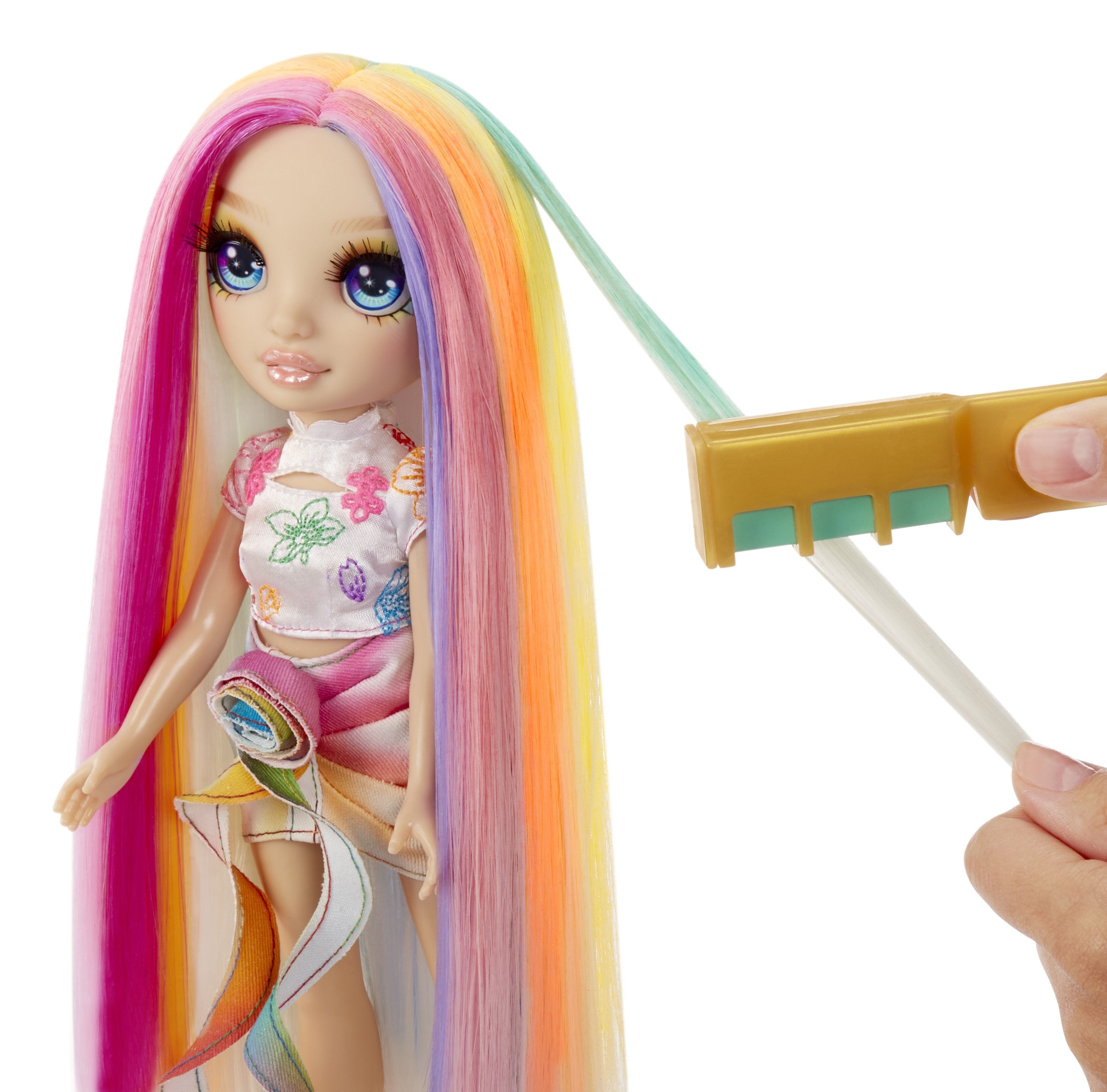 EAN 0035051526780 - Rainbow High Hair Chalk & Style Doll- Amaya (Rainbow) imagen 5