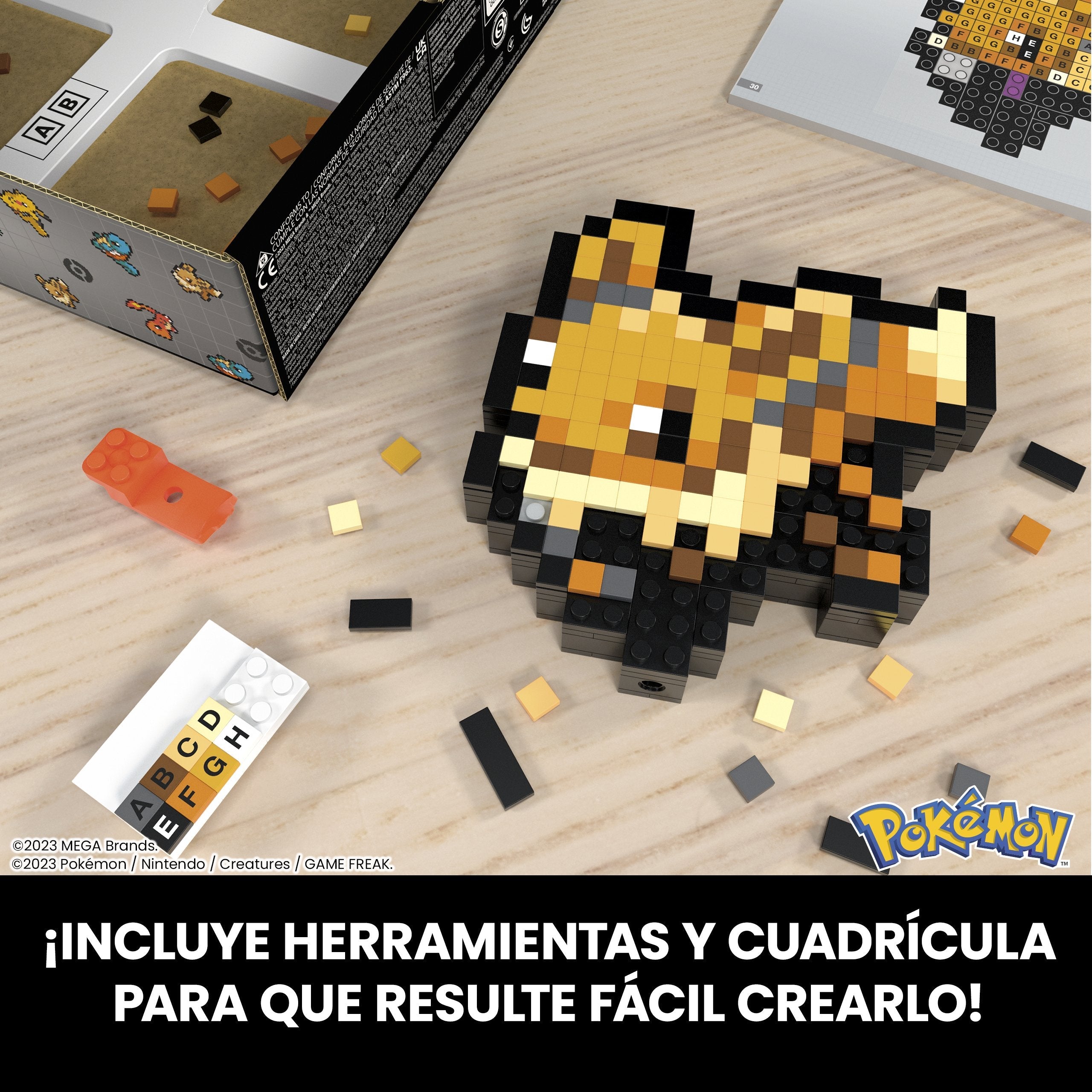 Mattel Mega Pokémon Eevee Pixel Art  Hth78