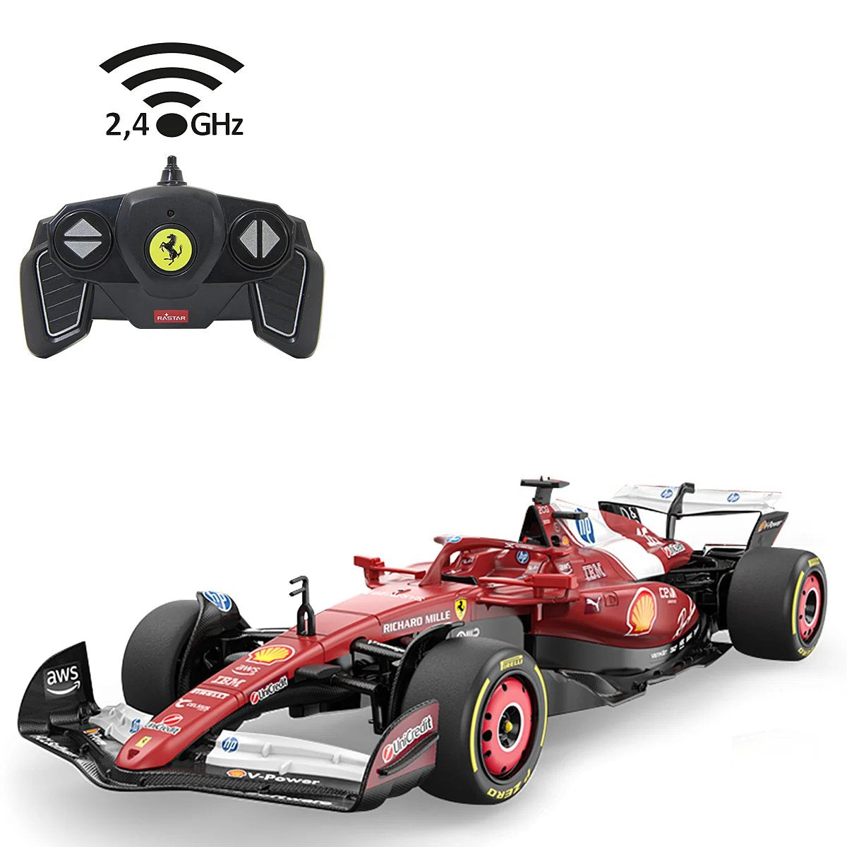 Jamara Ferrari Sf-25 1:18 Rojo2,4ghz