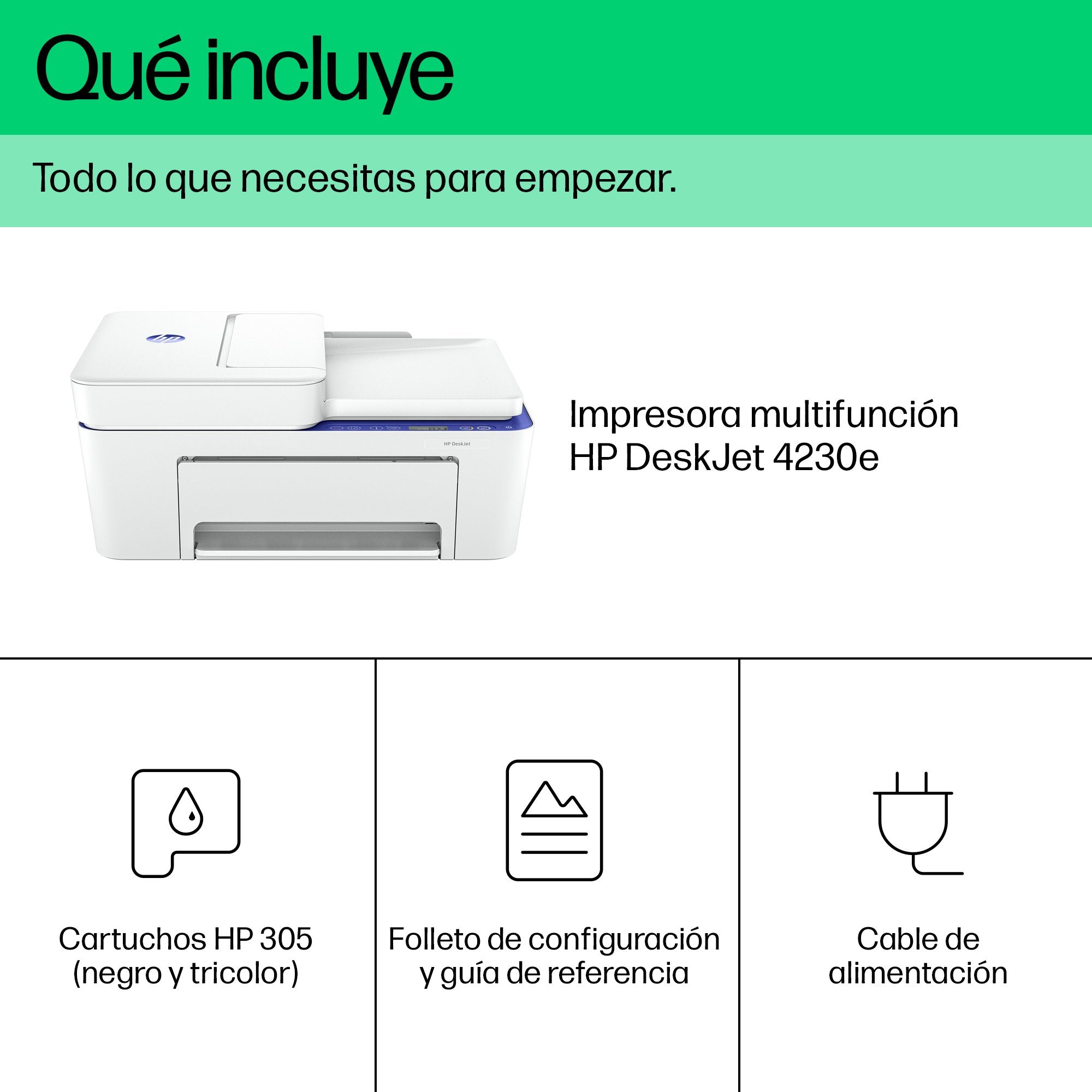 EAN 0196337820821 - HP DeskJet 4230e All-in-One Printer Inyección de tinta térmica A4 4800 x 1200 DPI 8,5 ppm Wifi imagen 6
