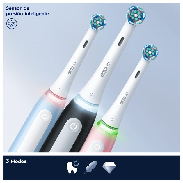EAN 8006540731857 - Oral-B iO3 Duo Adulto Cepillo dental vibratorio Negro, Rosa, Blanco imagen 6