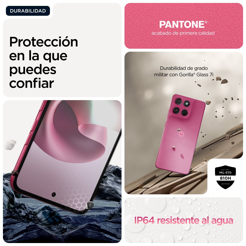 Motorola Moto G57 Power 17,1 Cm (6.72") Sim Doble Android 16.0 5g Usb Tipo C 12 Gb 256 Gb 7000 Mah Rosa