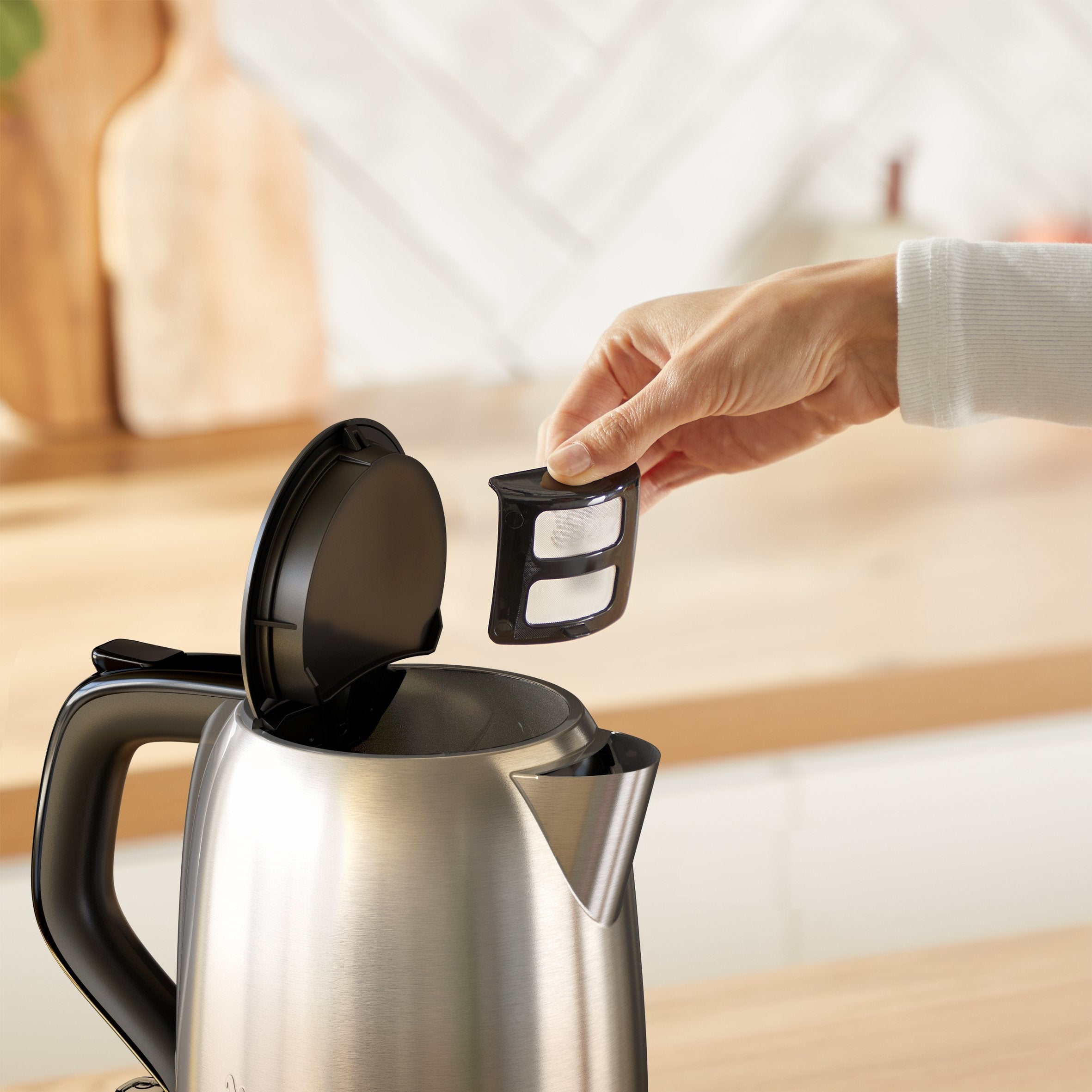Tefal Ko5s2de Subito (Edelstahl/Negro, 2.400 Watt, 1 Liter) Ko5s2de