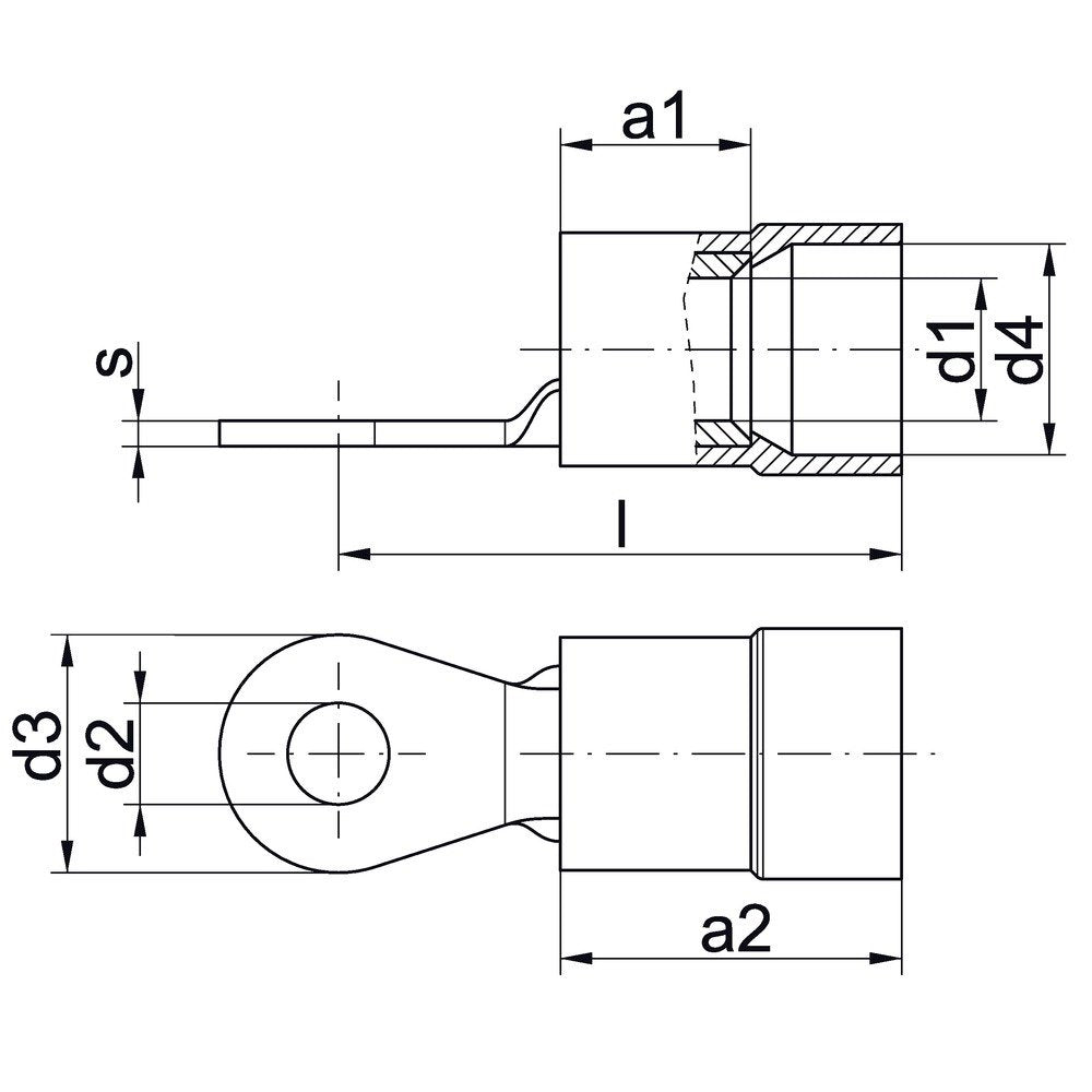 Klau Cableschuh 6203 0,5-1,0qmm M3