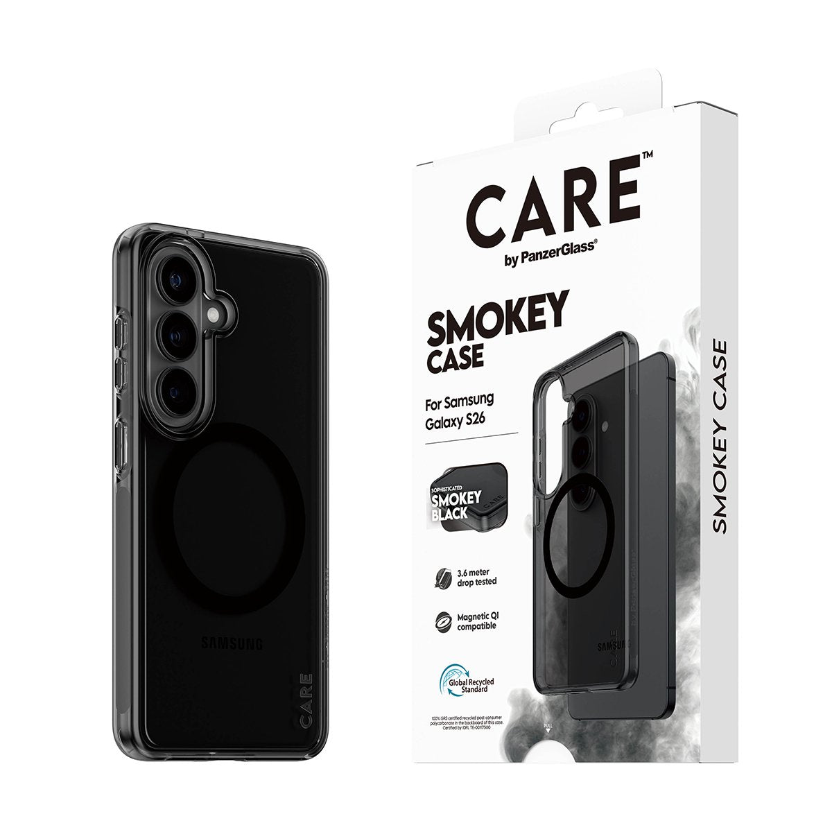 Panzerglass Care Urban Explorer Case Smokey M. Negro Qi Samsung Galaxy S26