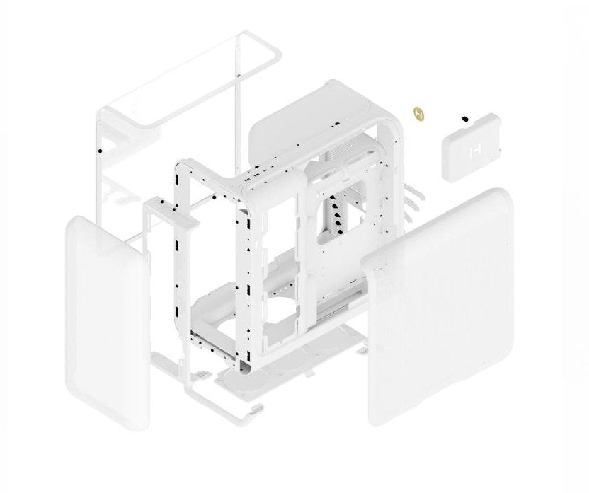 Hyte X50, Caja Torre Blanca, Vidrio Templado Cs-Hyte-X50g-Ww