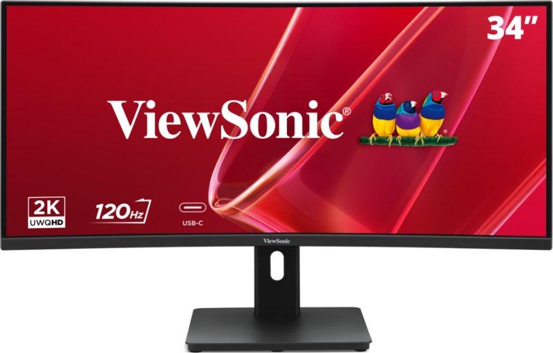 Monitor Viewsonic 34" 21:9, 3440 X 1440, Superclear® Ips Curve Monitor, Hdmi, Displayport, Usb, Usb-