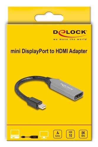 Delock Mini Displayport A Hdmi Adaptador 8k Con Hdr