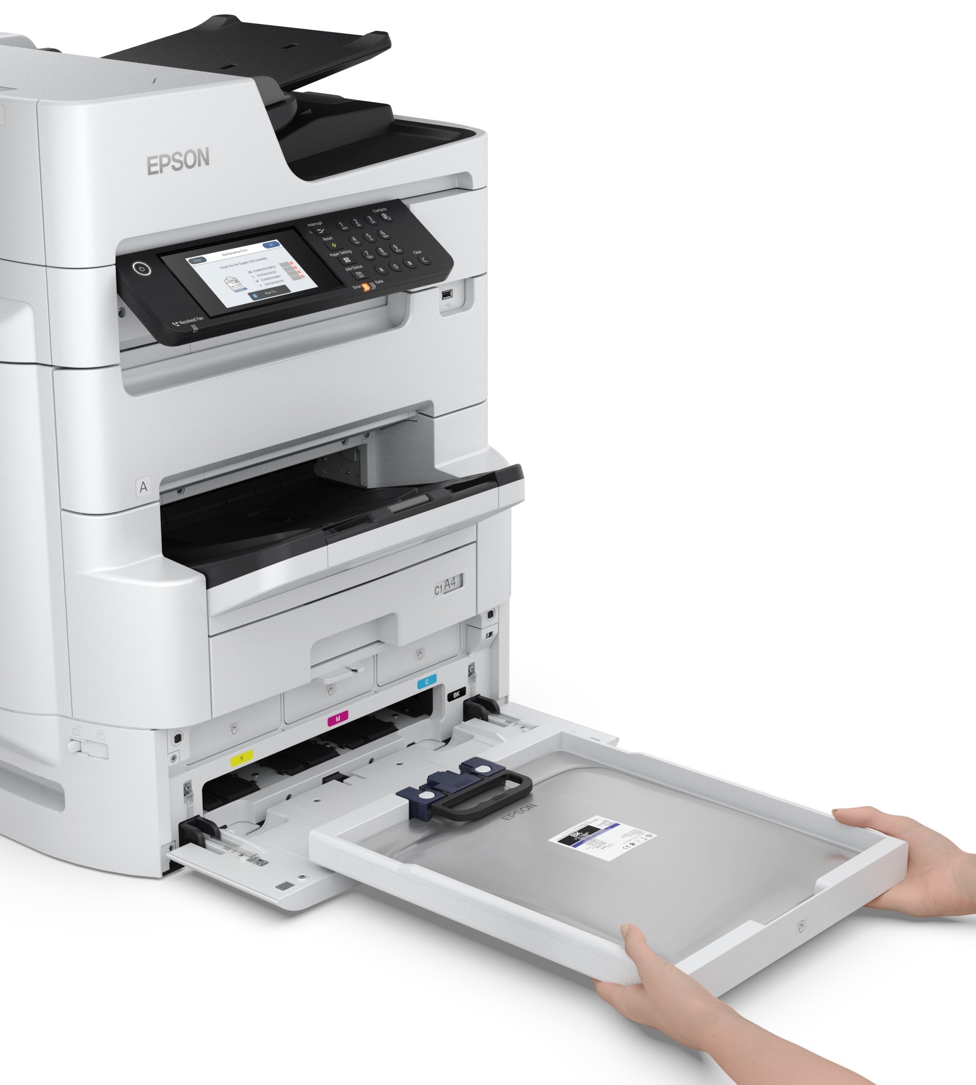 Impresora Epson Workforce Pro Rips Wf-C879r, Inyección De Tinta, Impresión A Color, 4800 X 1200 Dpi, A3, Impresión Directa, Blanco