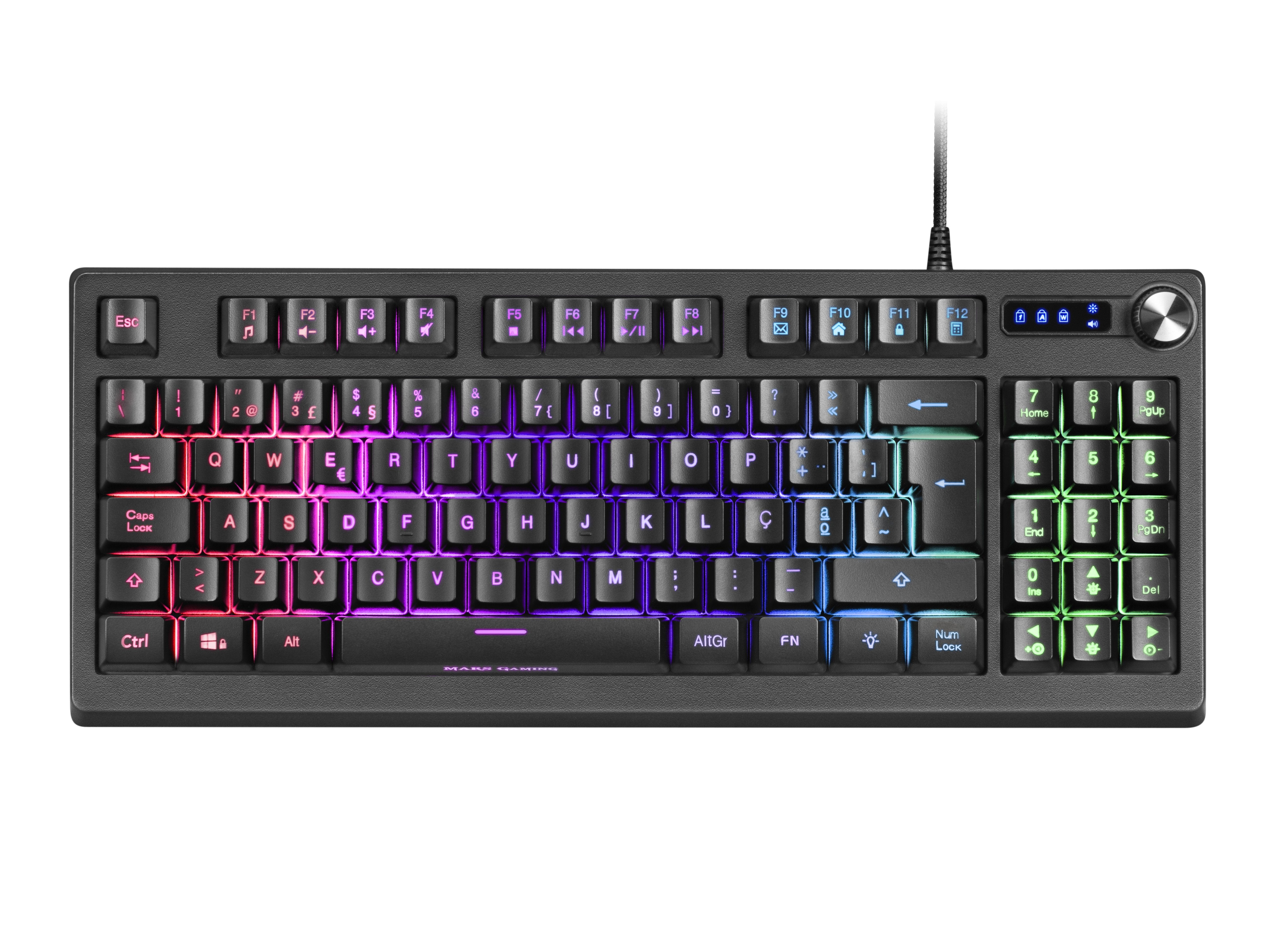 Teclado Portugués Gaming Mars Gaming Mkrevopt