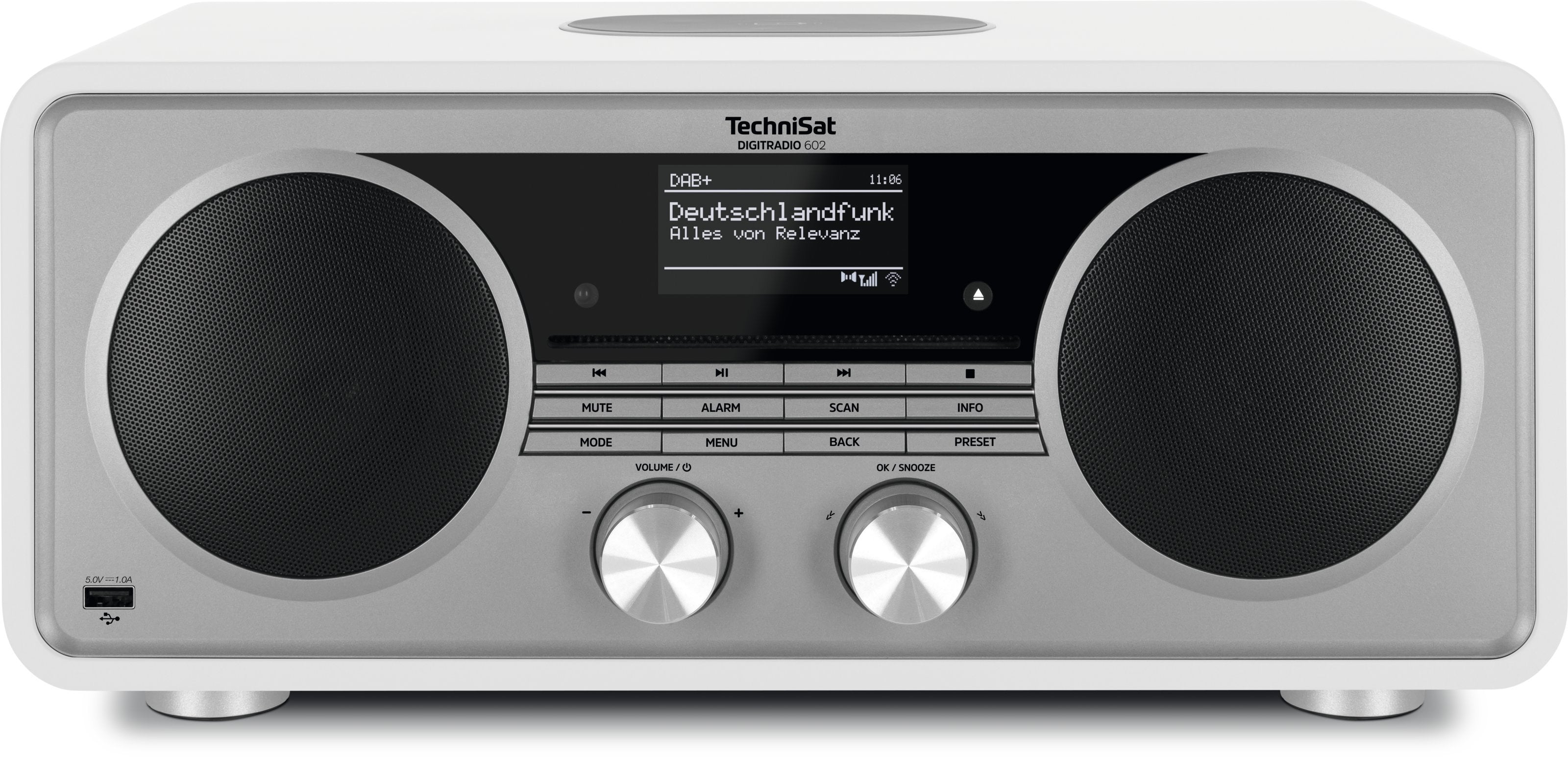 Radio Technisat Digitradio 602 Internet Analógico Y Digital Plata, Blanco