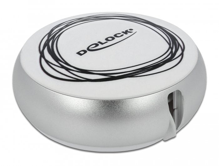 Delock Usb 2.0 2 In 1 Aufrollcable Typ-A Zu Micro-B Und Lightning 8 Pin Weiss   Gold