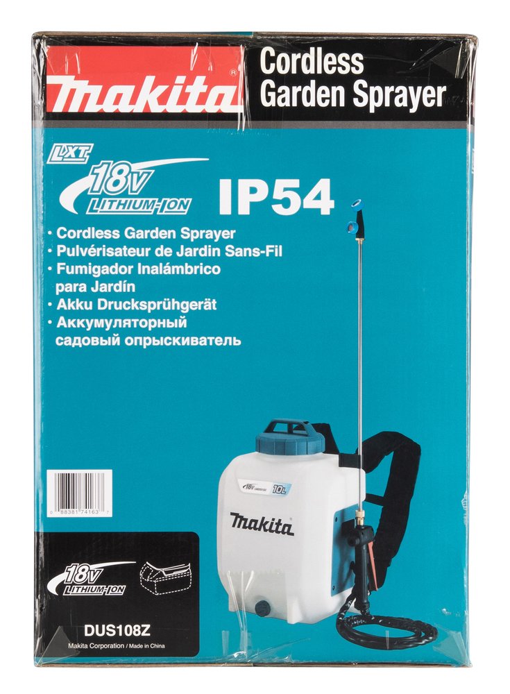 Rociador Makita Dus108z De Jardín Pulverizador De Mochila 10 L