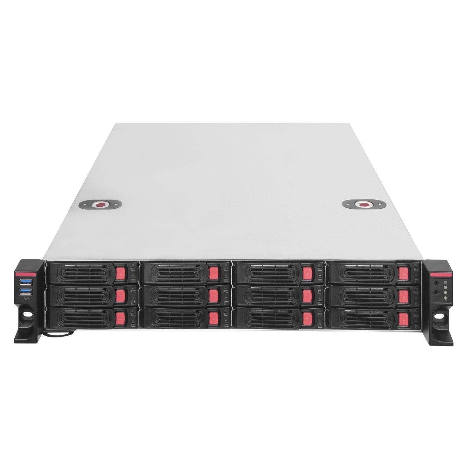 Silverstone Chasis De Almacenamiento Con Montura En Rack 2u De 12 Bahías 2,5/3,5 Hdd/Ssd Con Interfaz Mini-Sas Hd Sff-8643 12 Gb/S