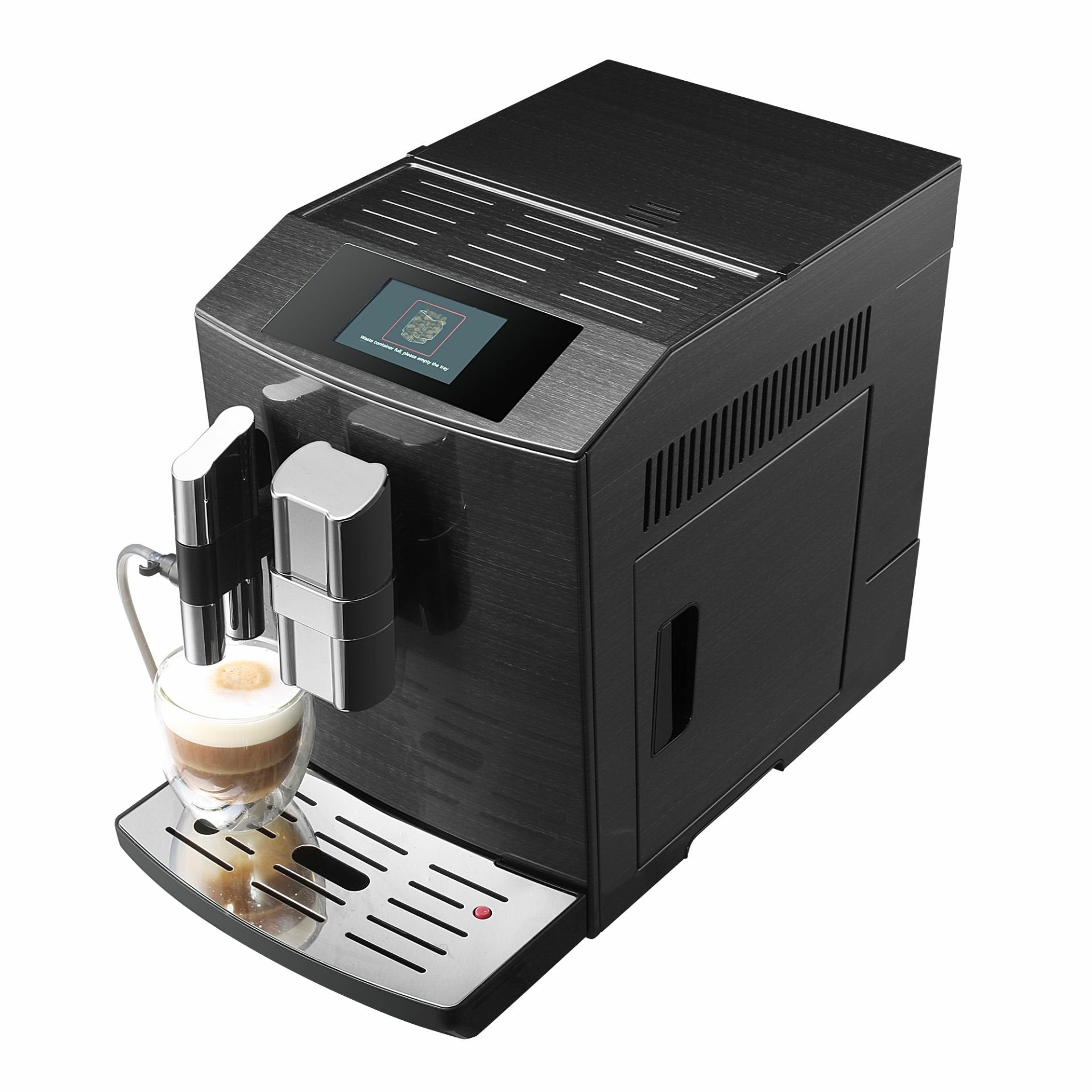 Cafetera Acopino Modena One Touch Cepillado Inox Negro