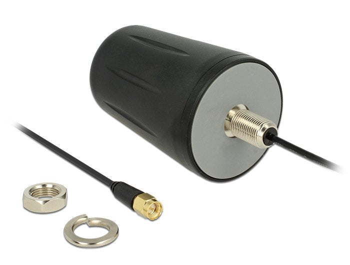 Lora Antenne 868mhz Sma Stecker 0 Dbi Omnidirektional (Rg-174, 3m) Zur Dachmontage Outdoor Schwarz