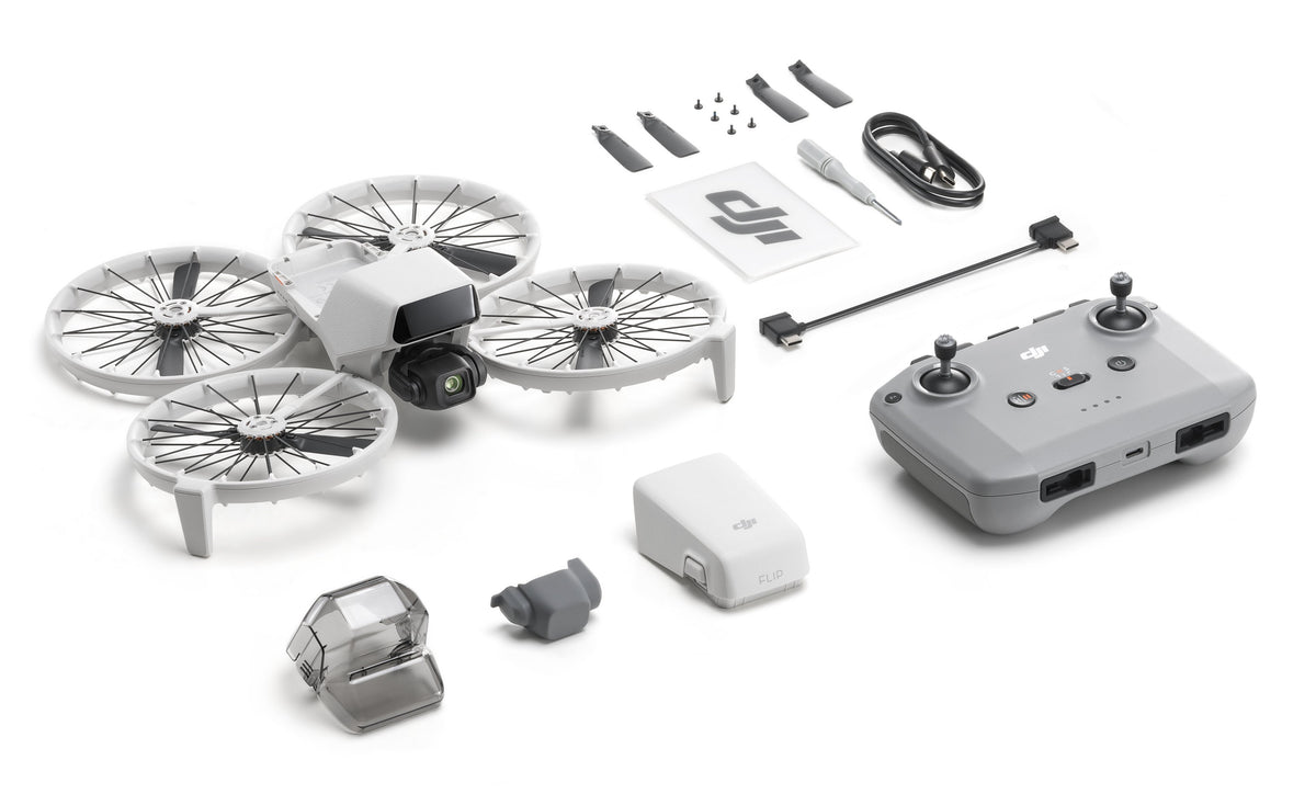 EAN 6941565992543 - DJI Flip 4 rotores Cuadricóptero 48 MP 3840 x 2160 Pixeles 3110 mAh Negro, Blanco imagen 1