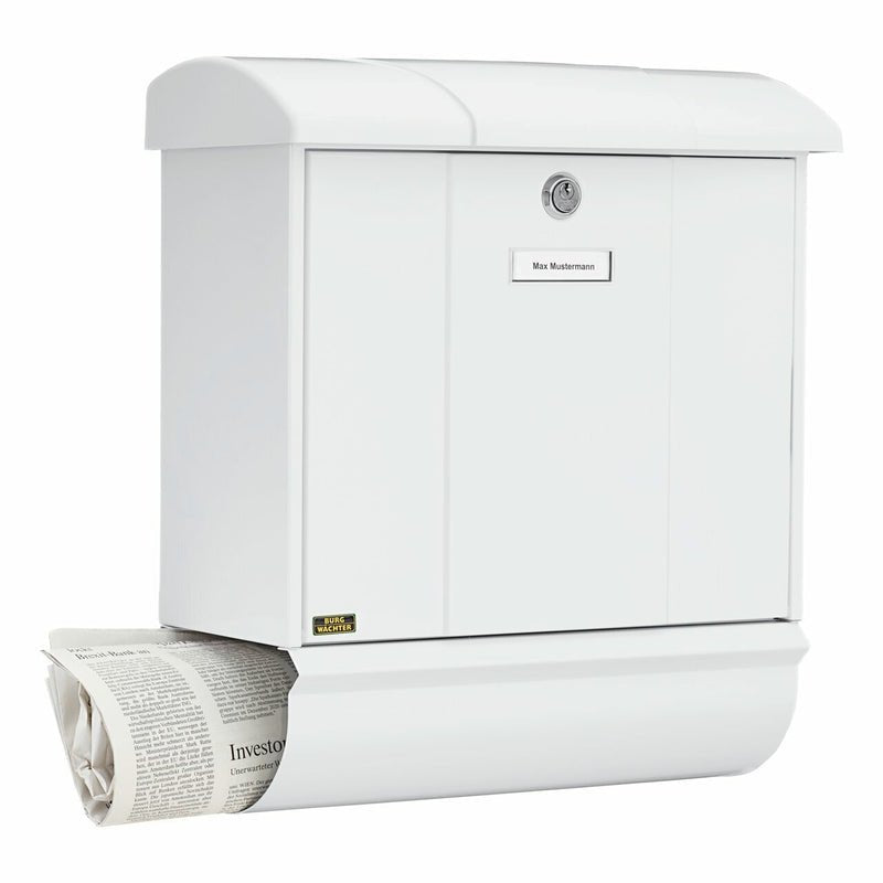 Burg-Wächter Olymp-Set 91600 W Briefkasten Chapa De Acero Blanco