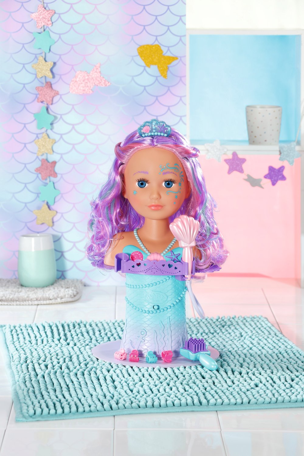 EAN 4001167830550 - BABY born Sister Styling Mermaid Head Muñeca de baño Multicolor imagen 30